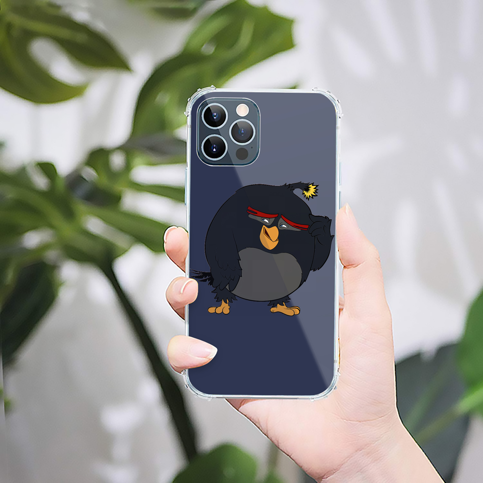 （画像用） Angry Birds アングリーバード 【iPhone 12シリーズ対応】透明スマホケース（クリアソフトケース）